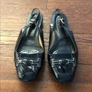 Tod’s Flat Slingbacks with Rubber Bottom
